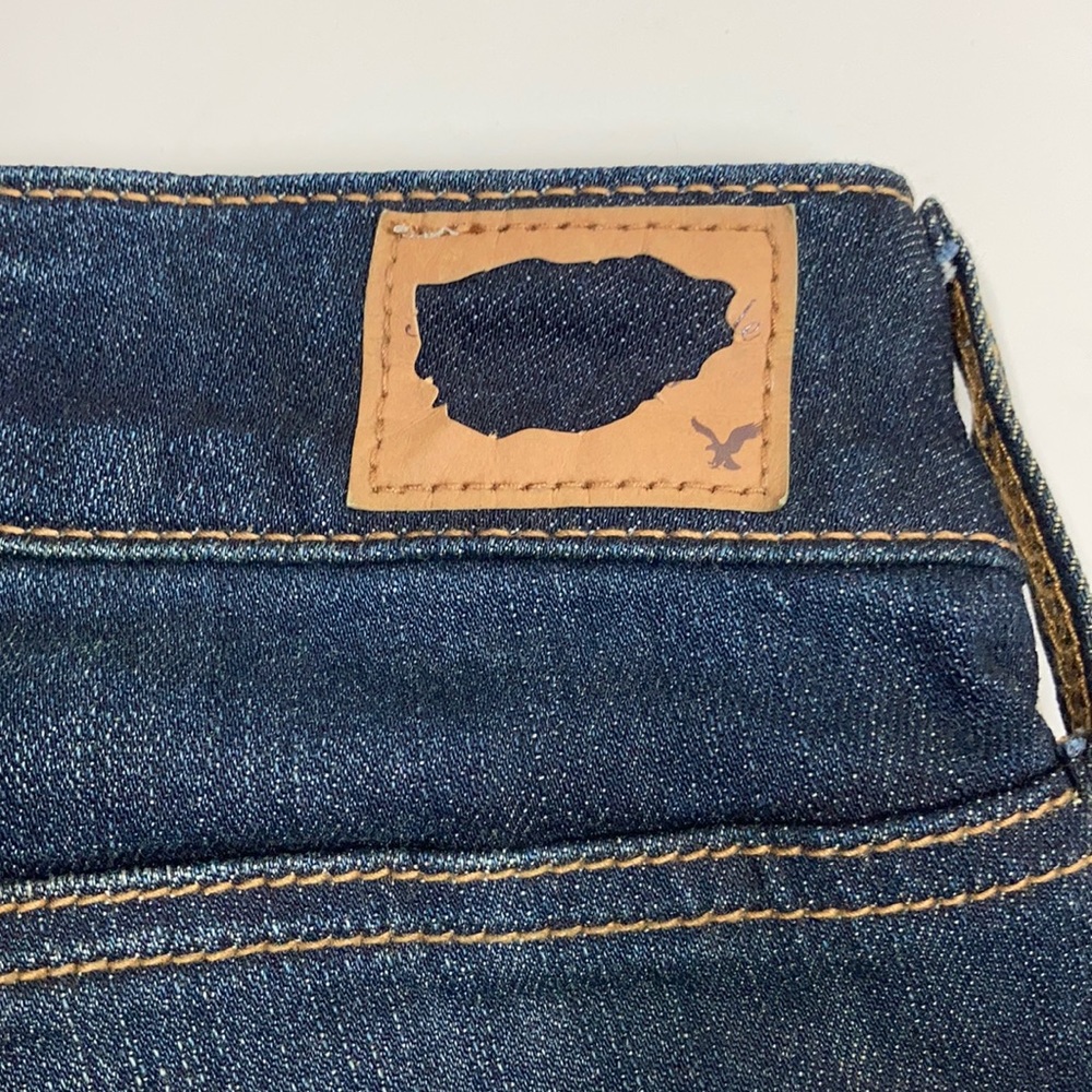 American Eagle Patchwork Distressed Skinny Jeans 2 - Picture 6 of 10